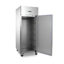 Dulap de congelare inox pentru 10 tavi patiserie (60x40 cm) -10C -20C, racire ventilata, 800 Litri, cu roti