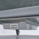 Dulap de congelare inox cu usa sticla, -18C -22C, racire ventilata, 3 polite GN 21, 600 Litri, cu roti