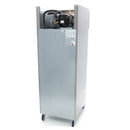 Dulap de congelare inox cu usa sticla, -18C -22C, racire ventilata, 3 polite GN 21, 600 Litri, cu roti