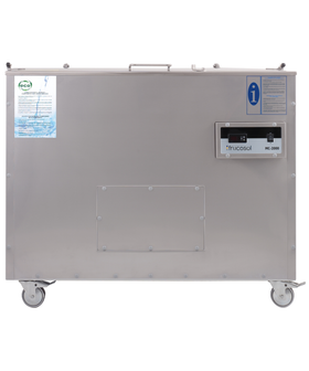Decarbonizator industrial Frucosol MC2000 – capacitate maxima 420 litri, curatare grasimi carbonizate la 70 grade C, o sesiune pentru toata ziua de productie, pentru hoteluri mari si catering institutional