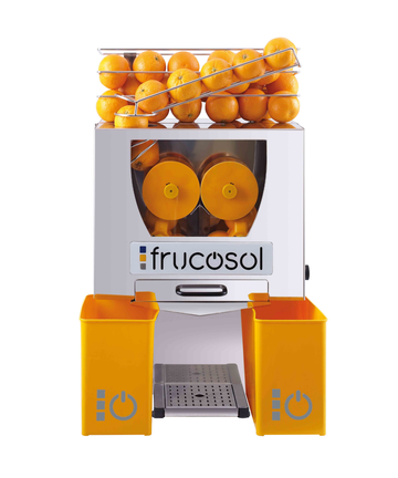 Storcator automat citrice Frucosol F50 – 25 fructe pe minut, stoarcere prin presiune controlata, suc proaspat fara amareala, pentru baruri si restaurante HoReCa