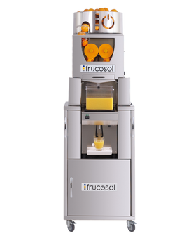 Storcator automat citrice cu racire integrata Frucosol Freezer – rezervor 7 litri, temperatura reglabila, 25 fructe pe minut, 610W, suc proaspat rece instant pentru hoteluri si lounge-uri premium