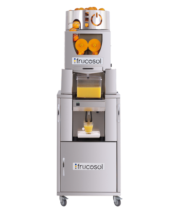 Storcator automat citrice cu racire integrata Frucosol Freezer – rezervor 7 litri, temperatura reglabila, 25 fructe pe minut, 610W, suc proaspat rece instant pentru hoteluri si lounge-uri premium