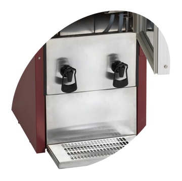 Sistem servire vin bag-in-box DKS200 rosu, 102 l, +3/+9C, 2x20L Tefcold – sistem de servire vin bag-in-box refrigerat pentru restaurant, catering si evenimente