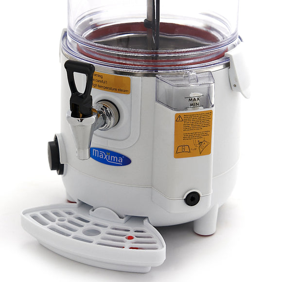 Dozator de ciocolata calda - 10L, alb, incalzire tip bain marie pe aburi