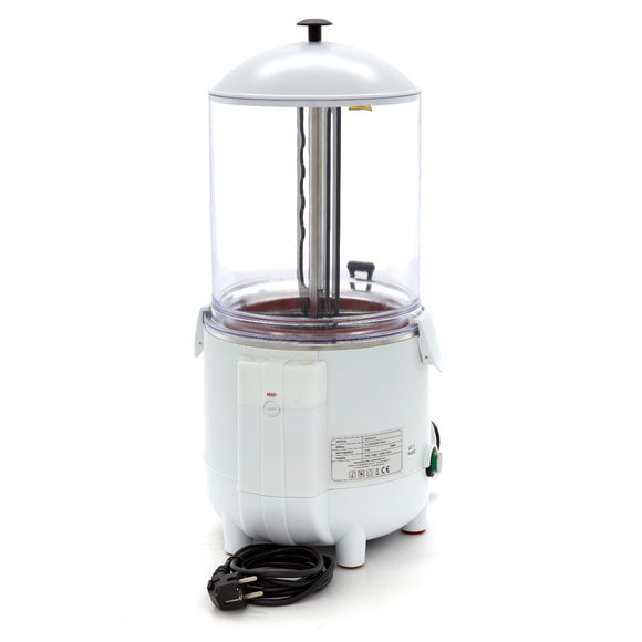 Dozator de ciocolata calda - 10L, alb, incalzire tip bain marie pe aburi
