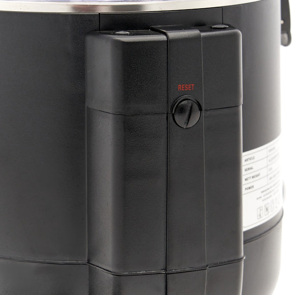 Dozator de ciocolata calda - 10L, negru, incalzire tip bain marie pe aburi