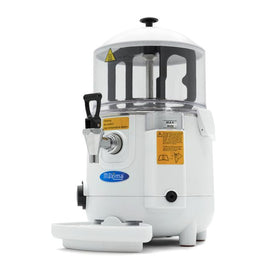 Dozator de ciocolata calda - 5L, alb, incalzire tip bain marie pe aburi
