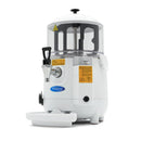 Dozator de ciocolata calda - 5L, alb, incalzire tip bain marie pe aburi