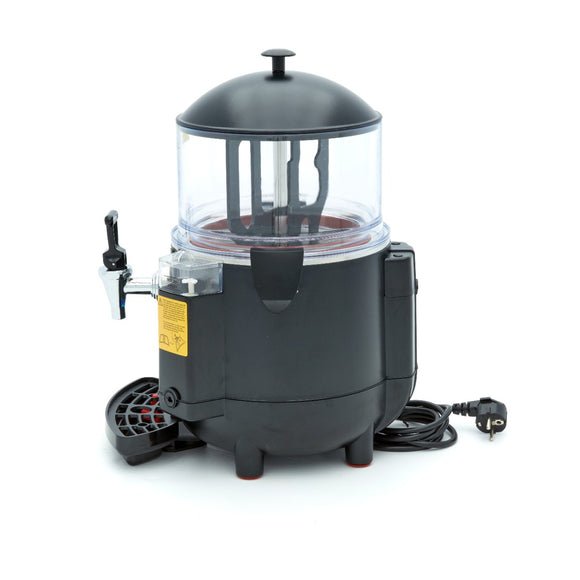 Dozator de ciocolata calda - 5L, negru, incalzire tip bain marie pe aburi