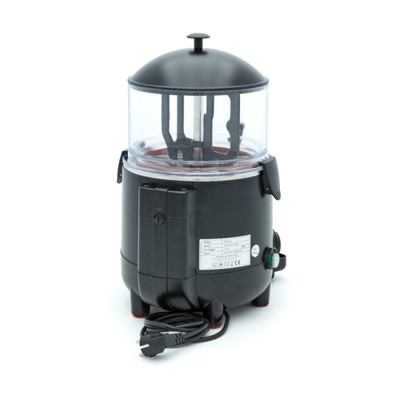 Dozator de ciocolata calda - 5L, negru, incalzire tip bain marie pe aburi