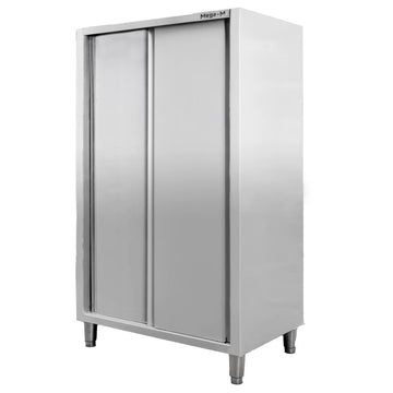 Dulap depozitare inox, 2 usi culisante, 100x60x180 cm