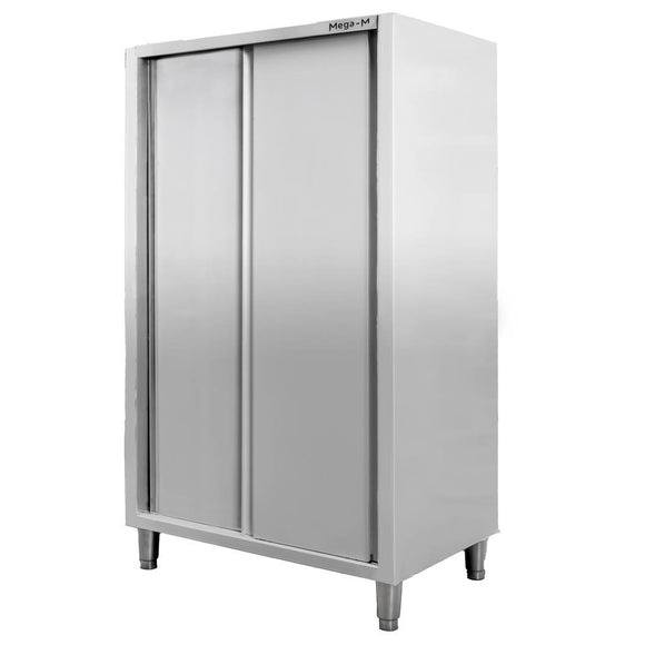 Dulap depozitare inox, 2 usi culisante, 100x60x180 cm