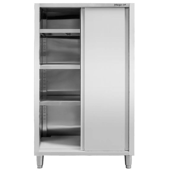 Dulap depozitare inox, 2 usi culisante, 100x60x180 cm
