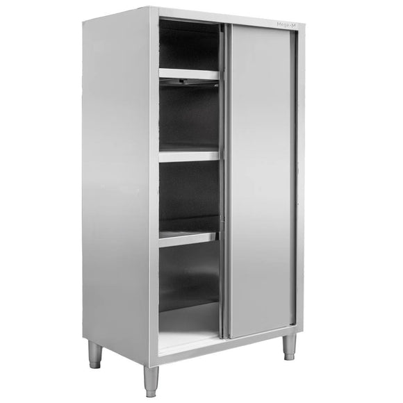 Dulap depozitare inox, 2 usi culisante ,100x60x200 cm