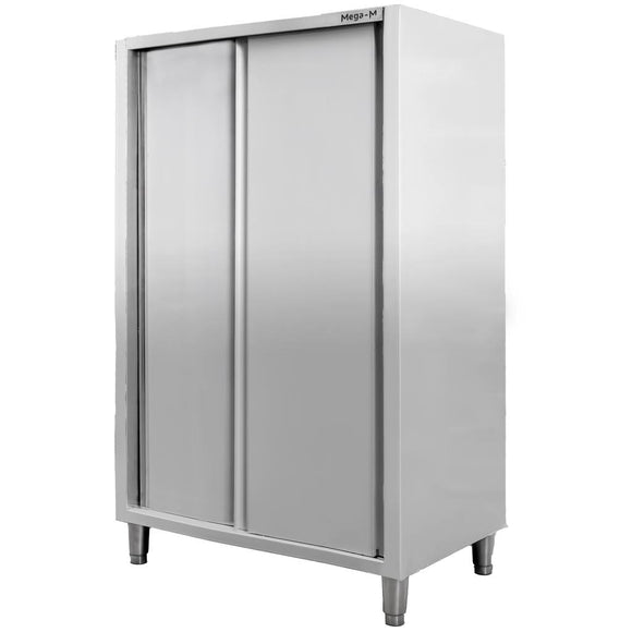 Dulap depozitare inox, 2 usi culisante, 120x60x200 cm