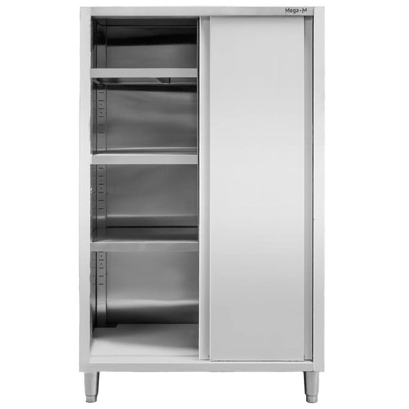 Dulap depozitare inox, 2 usi culisante, 120x60x200 cm