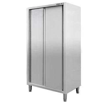 Dulap depozitare inox, 2 usi culisante, 80x50x180 cm
