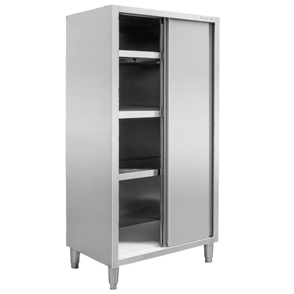 Dulap depozitare inox, 2 usi culisante, 80x50x180 cm