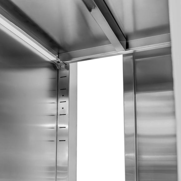 Dulap depozitare inox cu trecere 2 usi laterala, 100x50x180 cm