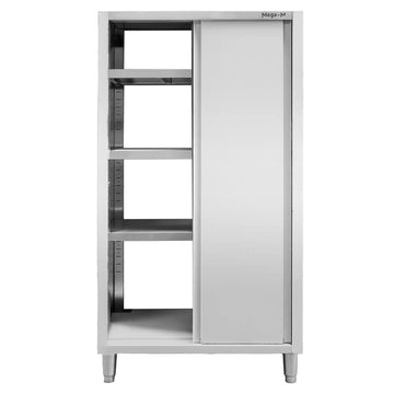 Dulap depozitare inox cu trecere 2 usi laterala, 100x50x200 cm