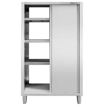 Dulap depozitare inox cu trecere 2 usi laterala, 100x60x180 cm