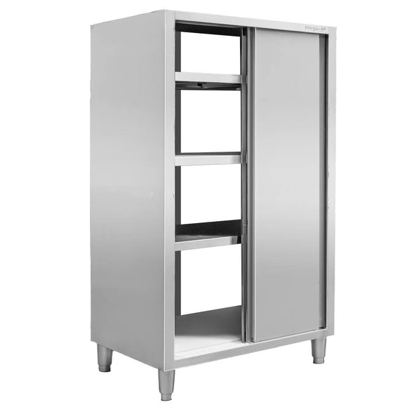 Dulap depozitare inox cu trecere 2 usi laterala, 80x50x180 cm