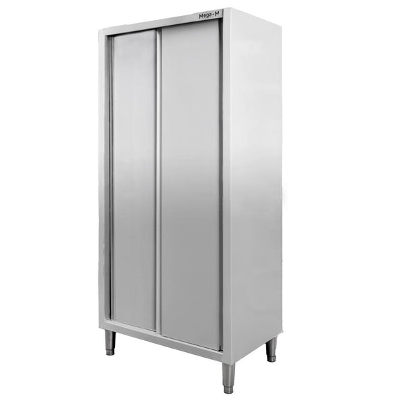 Dulap depozitare inox cu trecere 2 usi laterala, 80x50x200 cm Dulap de trecere 80x50x200 cm