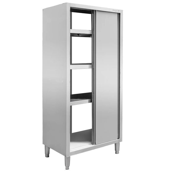 Dulap depozitare inox cu trecere 2 usi laterala, 80x50x200 cm Dulap de trecere 80x50x200 cm