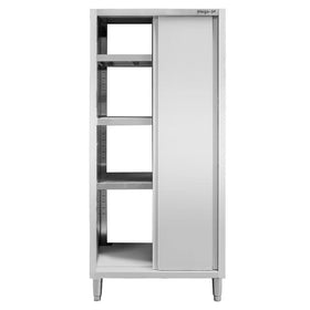 Dulap depozitare inox cu trecere 2 usi laterala, 80x60x200 cm Dulap de trecere 80x60x200 cm