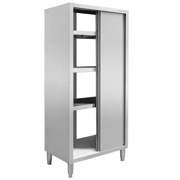 Dulap depozitare inox cu trecere 2 usi laterala, 80x60x200 cm Dulap de trecere 80x60x200 cm