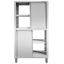 Dulap depozitare inox cu trecere 4 usi laterala, 100x50x200 cm