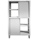 Dulap depozitare inox cu trecere 4 usi laterala, 100x60x180 cm