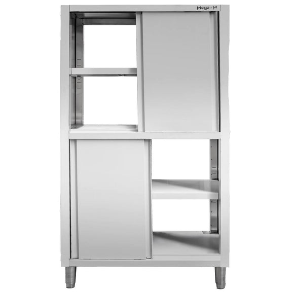 Dulap depozitare inox cu trecere 4 usi laterala, 100x60x180 cm