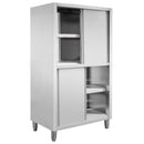 Dulap depozitare inox cu trecere 4 usi laterala, 100x60x180 cm