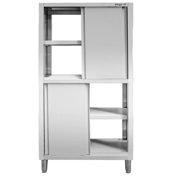 Dulap depozitare inox cu trecere 4 usi laterala, 100x60x200 cm