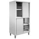Dulap depozitare inox cu trecere 4 usi laterala, 100x60x200 cm