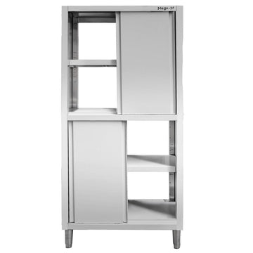 Dulap depozitare inox cu trecere 4 usi laterala, 80x50x180 cm