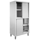 Dulap depozitare inox cu trecere 4 usi laterala, 80x60x180 cm