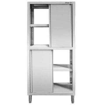 Dulap depozitare inox cu trecere 4 usi laterala, 80x60x200 cm Dulap de trecere 80x60x200 cm