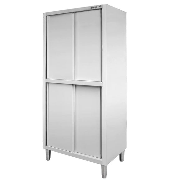 Dulap depozitare inox cu trecere 4 usi laterala, 80x60x200 cm Dulap de trecere 80x60x200 cm