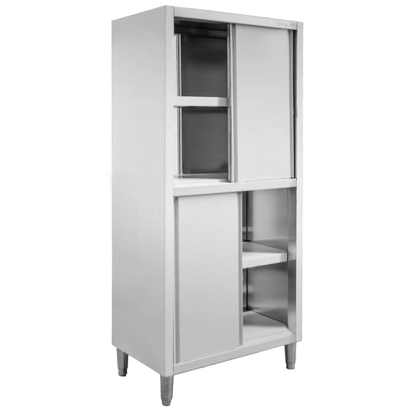 Dulap depozitare inox cu trecere 4 usi laterala, 80x60x200 cm Dulap de trecere 80x60x200 cm