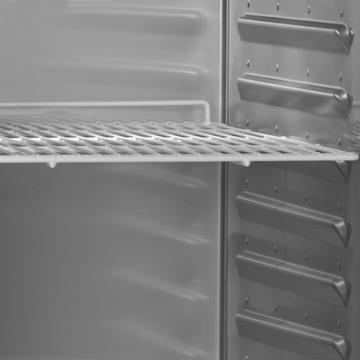 Dulap frigorific inox GN 2/1, -2/+10°C vedere laterala Tefcold – dulap frigorific inox GN pentru bucătărie profesională restaurant