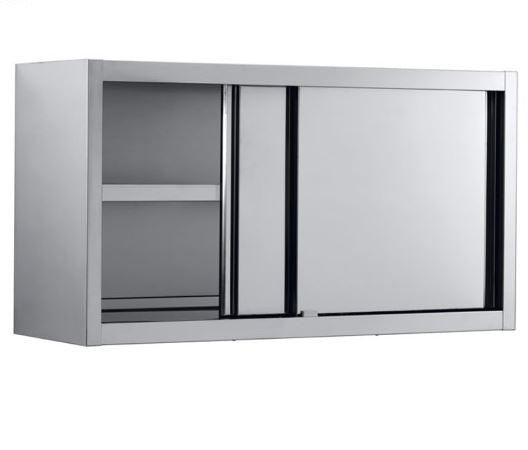 Dulap de perete inox cu o polita si usi glisante, 200x40xH66 cm html Dulap de perete din