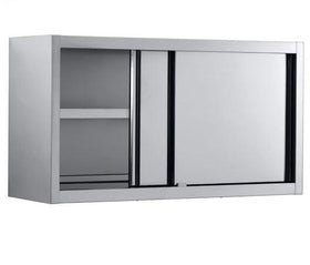 Dulap de perete inox cu o polita si usi glisante, 200x40xH66 cm html Dulap de perete din
