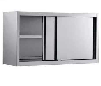Dulap de perete inox cu o polita si usi glisante, 200x40xH66 cm html Dulap de perete din