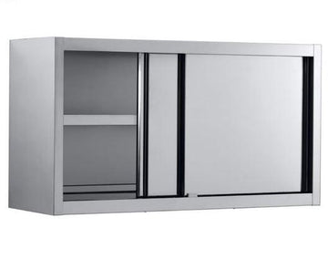 Dulap de perete inox cu o polita si usi glisante, 200x40xH66 cm html Dulap de perete din