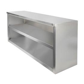 Dulap suspendat din inox deschis 150x40x60 cm