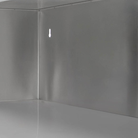 Dulap suspendat din inox deschis 150x40x60 cm