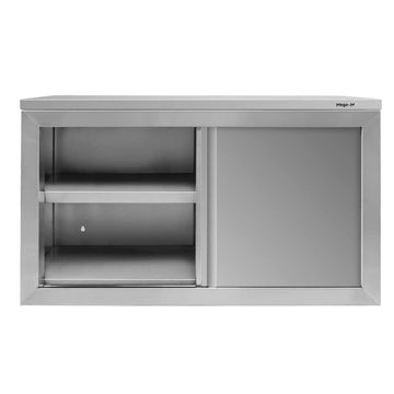Dulap suspendat cu usi glisante, inox, 100x40x60 cm